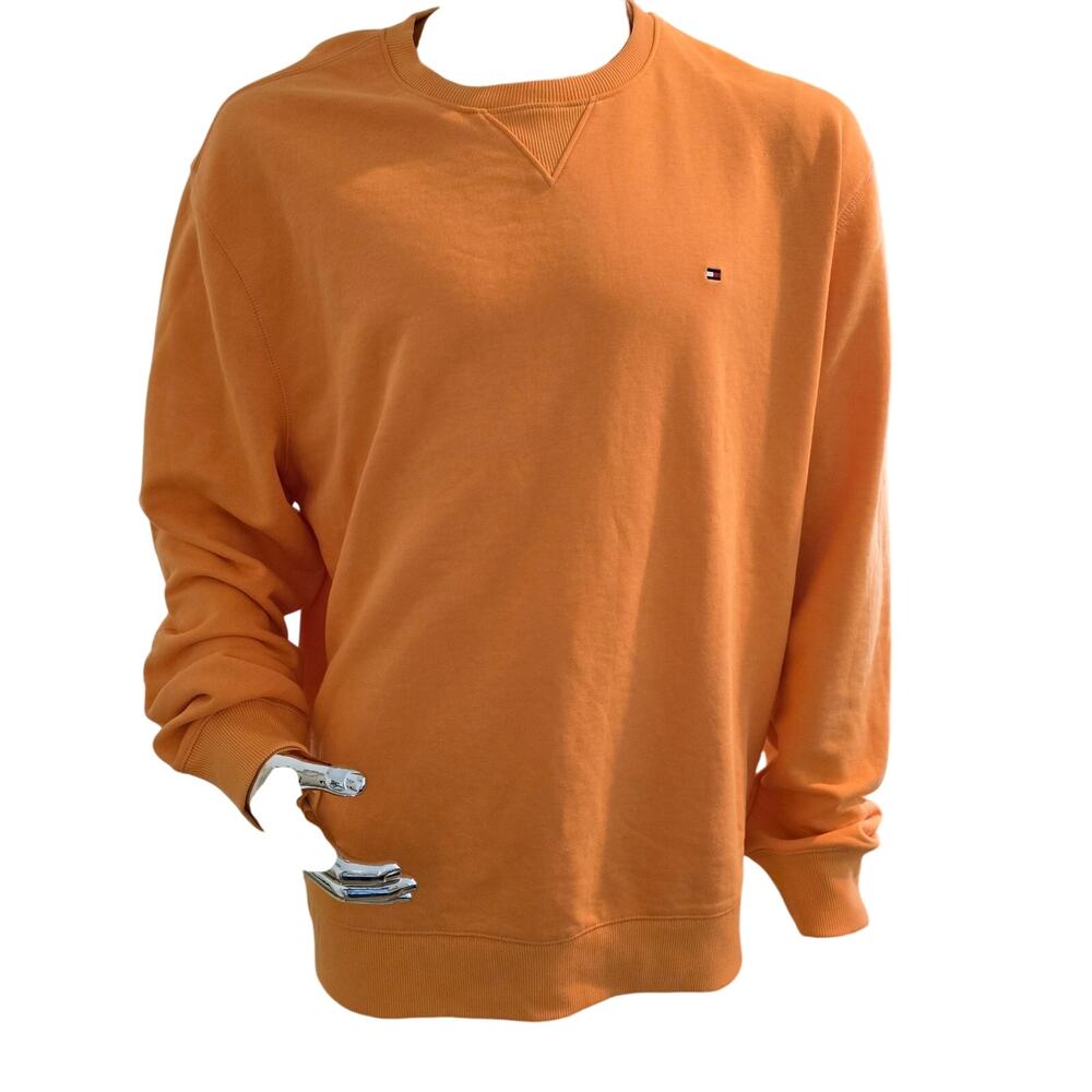 Tommy Hilfiger Men’s Crew Neck  Logo Pullover Sweater Sweatshirt Size XXL